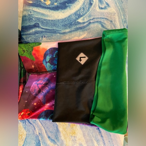 🐈‍⬛CoolFeline Or🙀BADDKittyVibes Pre-Loved Stretchy Shorts Sz-M/L Kids or XS Jrs. - Picture 9 of 16